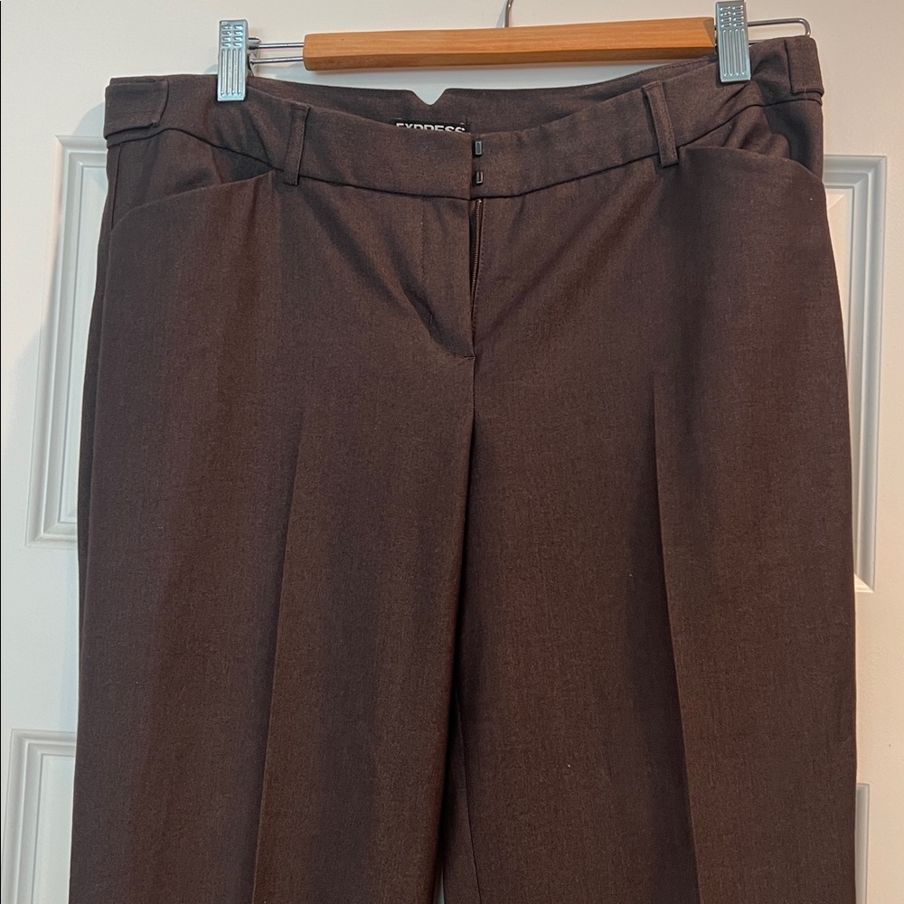 Express Dark Brown Editor Pants - image 3
